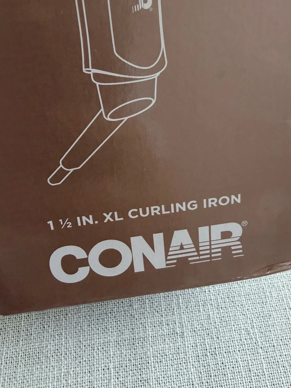 Conair 1 1/2 in. Rose Gold Curling Wand with White Accents